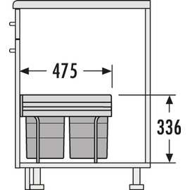 HAILO Swing 3641121 Raumspar-Tandem 36l