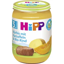 HiPP Menü Kürbis mit Kartoffeln & Rind ab dem 5. Monat