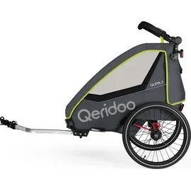 Qeridoo QUPA 2 Kinderanhänger lime 2023