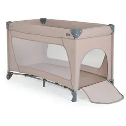 Cangaroo Reiselaufstall One Touch Räder Seiteneingang Matratze klappbar Tasche braun
