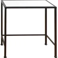 Trendline Beistelltisch Marmoroptik Metall 43 x 40 x 20