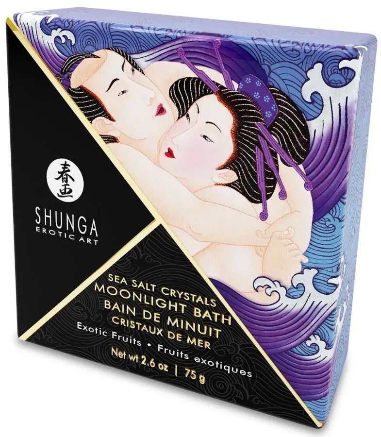 SHUNGA - BADESALZ MIT EXOTISCHEM LILA-GESCHMACK 75 GR