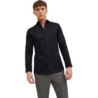 JACK & JONES Business-Hemd Parma in Schwarz-XXL