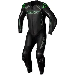 RST S-1, Lederkombi 1tlg. - Schwarz/Grau/Neon-Grün - S