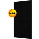 JA Solar N-Type 440W Bifacial Double Glass Hochleistungs Modul Full Black