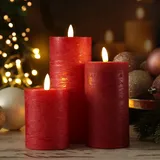 adilina LED Kerzenset LINA 3 St. rot