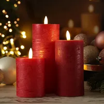 adilina LED Kerzenset LINA 3 St. rot