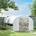 Outsunny Gewächshaus Stahl Weiß Folie 6 mm 18 m2