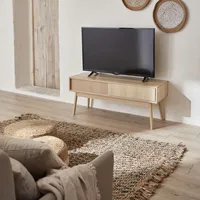 Sweeek TV-Möbel Holzdekor, 2 Schiebetüren - Linear
