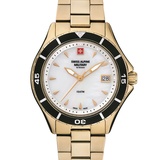 Swiss Alpine Military Damen Uhr Analog Quarz 7740.1113SAM Edelstahl