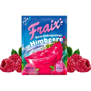 tsi consumer goods FRAIX Getränkepulver Himbeere, 25er Pack (25 x 100g) Vorteilspack, Fruitt Instant Pulver mit Raspberry Geschmack