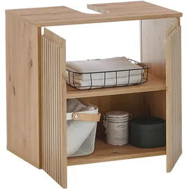 BASIC by Balculina "Austin", beige (artisan eiche, artisan wild oak), B:60cm H:57cm T:36cm, FSC-zertifizierter Holzwerkstoff, Schränke, Waschbeckenunterschrank, Breite 60 cm, Türanschlag L/R wechselbar