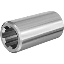 Wiltec Zapfwellen Buchse B-Typ 100 mm Silber
