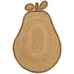 Ferm Living - Juteteppich geflochten, Birne / natur