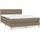 vidaXL Boxspringbett 140 x 200 cm Taupe