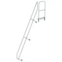 MUNK zweiter Handlauf für Treppe mit Plattform 60° 11 Stufen