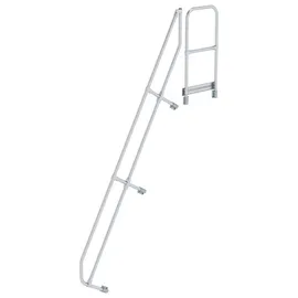 MUNK zweiter Handlauf für Treppe mit Plattform 60° 11 Stufen