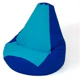 go gift Sitzsack, Blau, Granatrot, Oxford-Gewebe, 105 x 80 cm