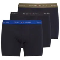 Tommy Hilfiger Underwear Boxershorts 3P BOXER BRIEF WB (Packung, 3-St., 3er-Pack) mit kontrastfarbenem Logobund schwarz M (50)