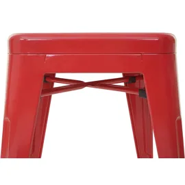 Mendler 4er-Set Barhocker  ~  rot