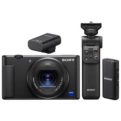 Sony Vlog-Kamera ZV-1 + Bluetooth Mikrofon + Bluetooth Griff