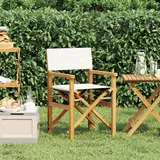 Teenpull – Regiestuhl Klappbar Creme Massivholz Teak
