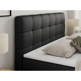 MKS Meble Boxspringbett mit Bettkasten ¦ schwarz ¦ Maße (cm): B: 200 H: 110