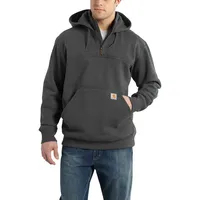 CARHARTT Heavyweight Quater-Zip, Kapuzenpullover - Dunkelgrau - XL