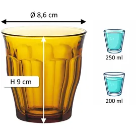 Duralex Picardie Tumbler 0,25 l 6 St.
