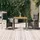 vidaXL Garten-Essgruppe 3-tlg. Grau