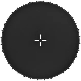 Kinetic Sports Trampolin Sprungtuch Ersatz Ø 433 cm 108 Ösen - Sprungmatte für Gartentrampoline Ø 490 cm, USA PP-Mesh Gewebe, Schwarz