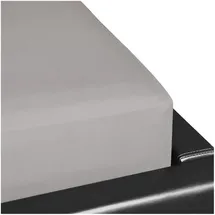 Formesse Spannbettlaken Bella Donna Baumwolle-Jersey-Elasthan 120 x 200 - 130 x 220 cm grau
