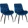 CLP 2er Set Esszimmerstuhl Rossford dunkelblau