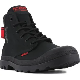 Palladium Pampa Hi Dare II Herren Schwarz/Rot 45