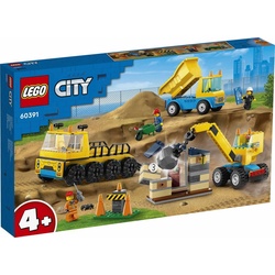 LEGO® Spielbausteine City Great Vehicles Baufahrzeuge und Kran Abrissbirne 235 Teile 60391