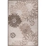 Sanat Teppich SANAT Floral, 2 Outdoor", beige, Textil, Blätter, rechteckig, 60x110 cm, Oeko-Tex® Standard 100, pflegeleicht, Teppiche, Teppich, In- und Outdoor geeignet, Blumen, Balkon, Terrasse, Außenbereich