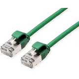 Roline U/FTP DataCenter Patchkabel Cat.6A (Class EA), LSOH, slim, grün, 3 m