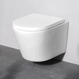 AM.PM Wand-WC mit WC-Sitz Weiß