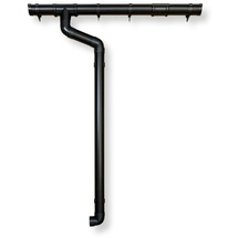 Wolff Finnhaus Kunststoff Dachrinnenset für Wolff Finnhaus Grillkota Basic Plus 9.2-anthrazit-Grillkota Basic Plus 9.2 mit Anbau/Saunaanbau Set 482 KA