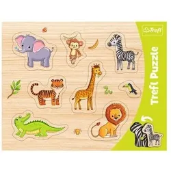 TREFL 31308 Rahmen-Puzzle - Exotische Tiere