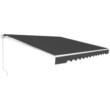 Goplus Gelenkarmmarkise 360 cm grau