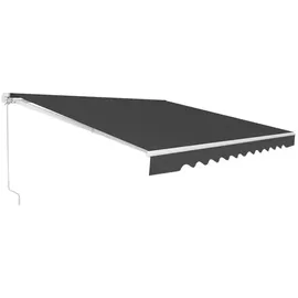 Goplus Gelenkarmmarkise 360 cm grau