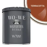 WO-WE Bodenversiegelung Betonfarbe Bodenfarbe Bodenbeschichtung W700, 1-10L, Seidenglänzend orange