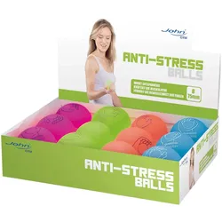John, Anti-Stressball, Ø 7,5 cm, MEHRFARBIG, 12 Teile, 32069