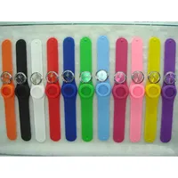 Kunststoff Gummi Unisex Bunt Slap Kinder Armbanduhr Für Jungs Regalp