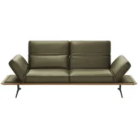 KOINOR Einzelsofa aus Echtleder Fendo , grün , Maße (cm): B: 236 H: 73 T: 123.0