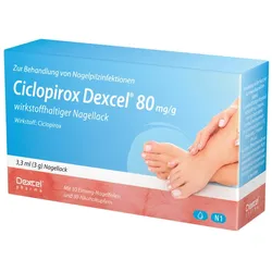 Ciclopirox Dexcel 80 mg/g 3,3 ml