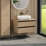 rivea Dia Unterschrank B: 80 mit 2 Auszügen, Waschtisch B: 60 cm weiß matt, BR0527WM+BR0032SO+BR0002SO,