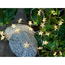 LED-Lichterkette Trille Star Sirius klar / silberfarben transparent
