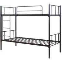 [en.casa] Etagenbett Berimma 90 x 200 cm Metall schwarz